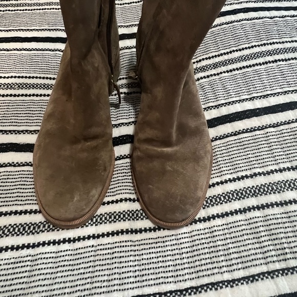 Tory burch brown suede zip up boots - Picture 2 of 4